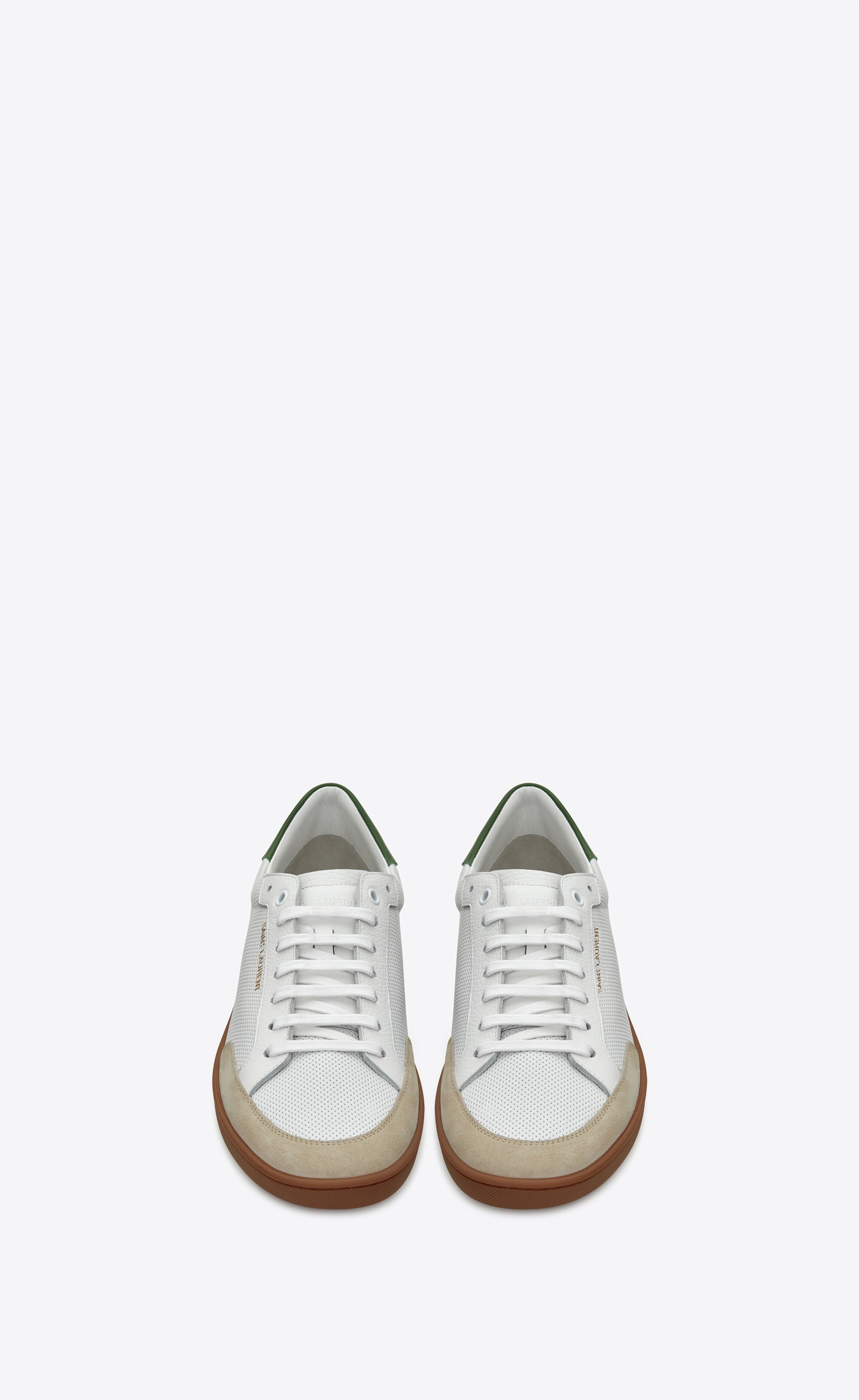 court classic sl/10 sneakers in perforated leather and suede - 2
