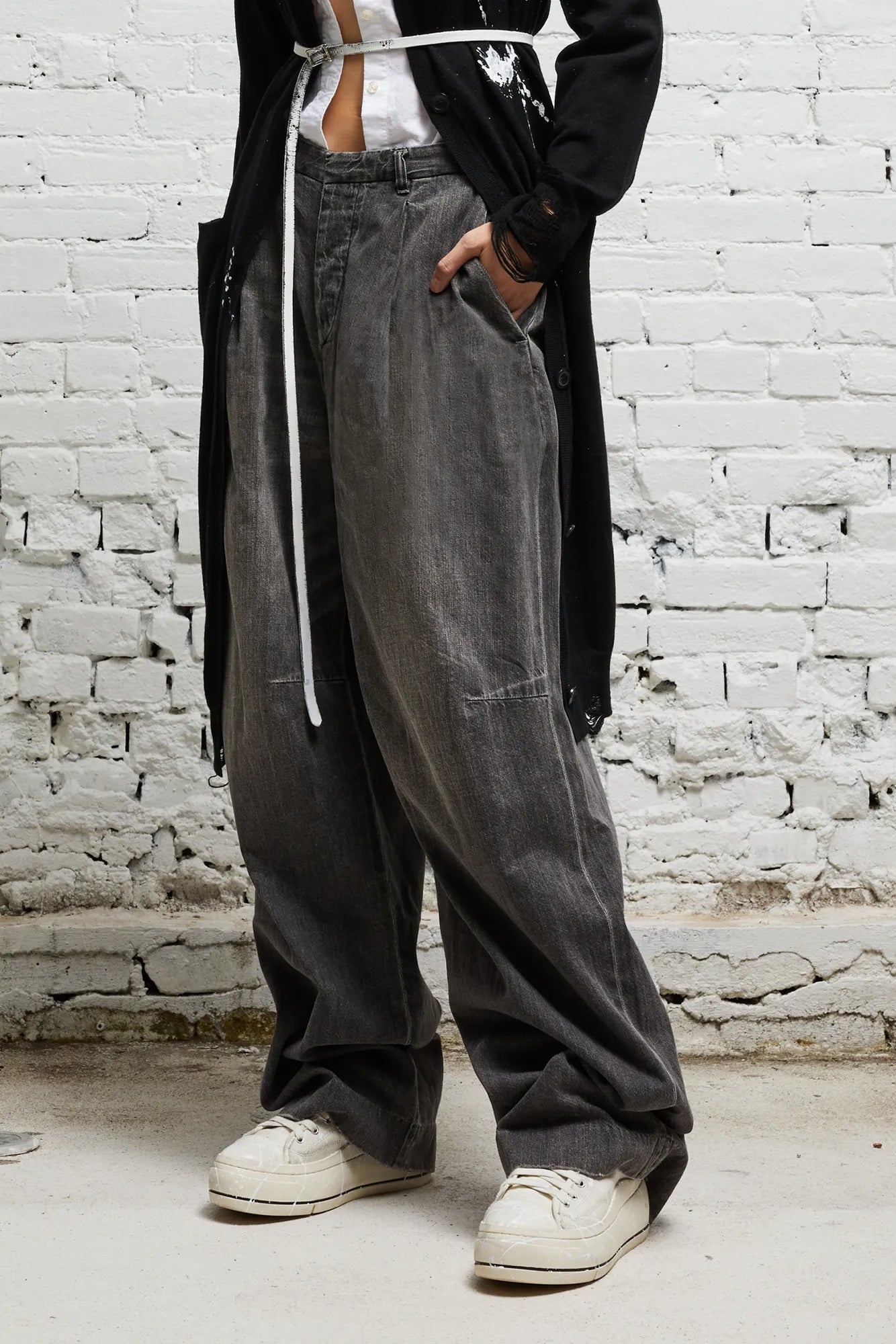 WAYNE DENIM TROUSER - KANE BLACK - 1