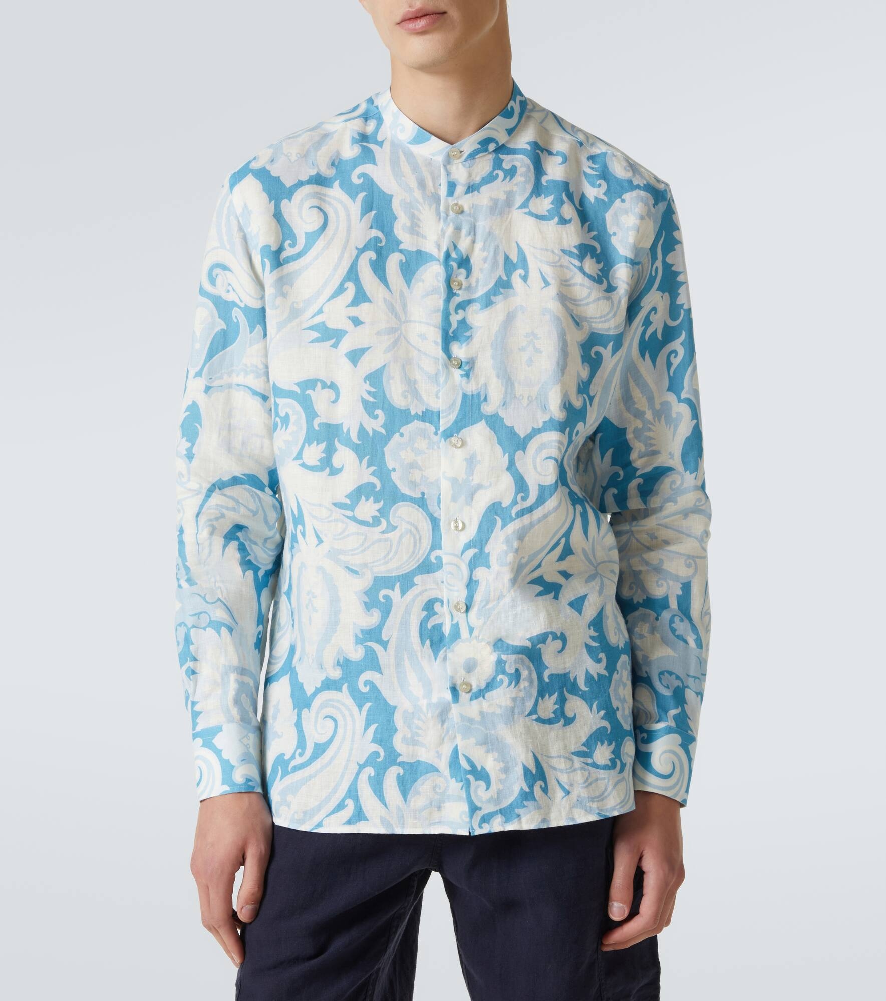 Floral linen shirt - 3