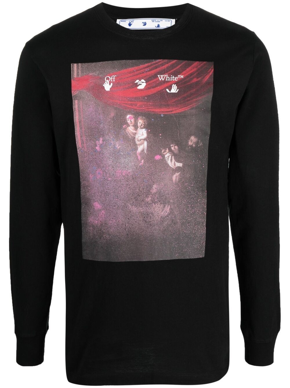 Caravaggio-print logo sweatshirt - 1