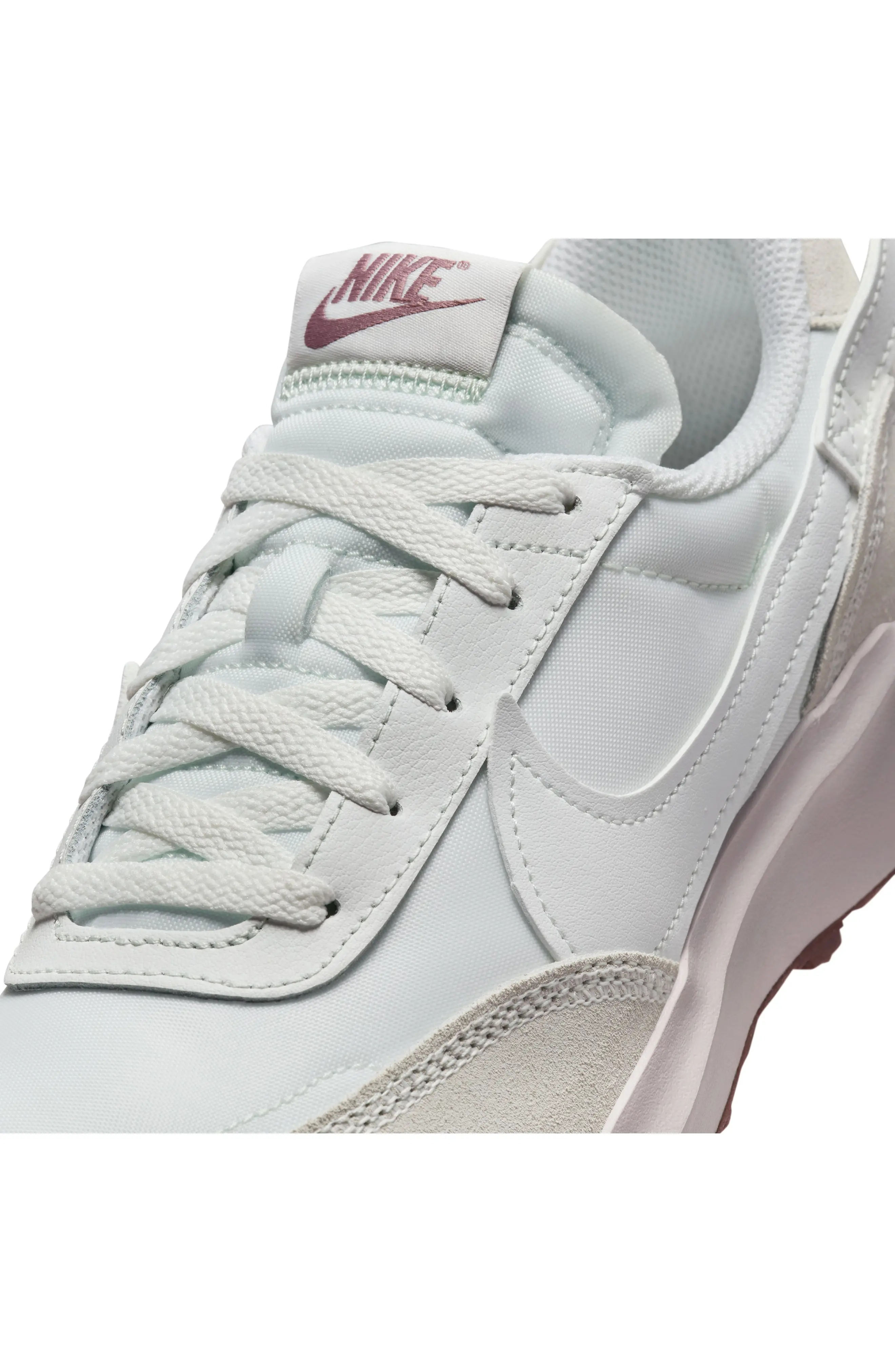 Waffle Debut Sneaker in White/Platinum/Mauve - 10
