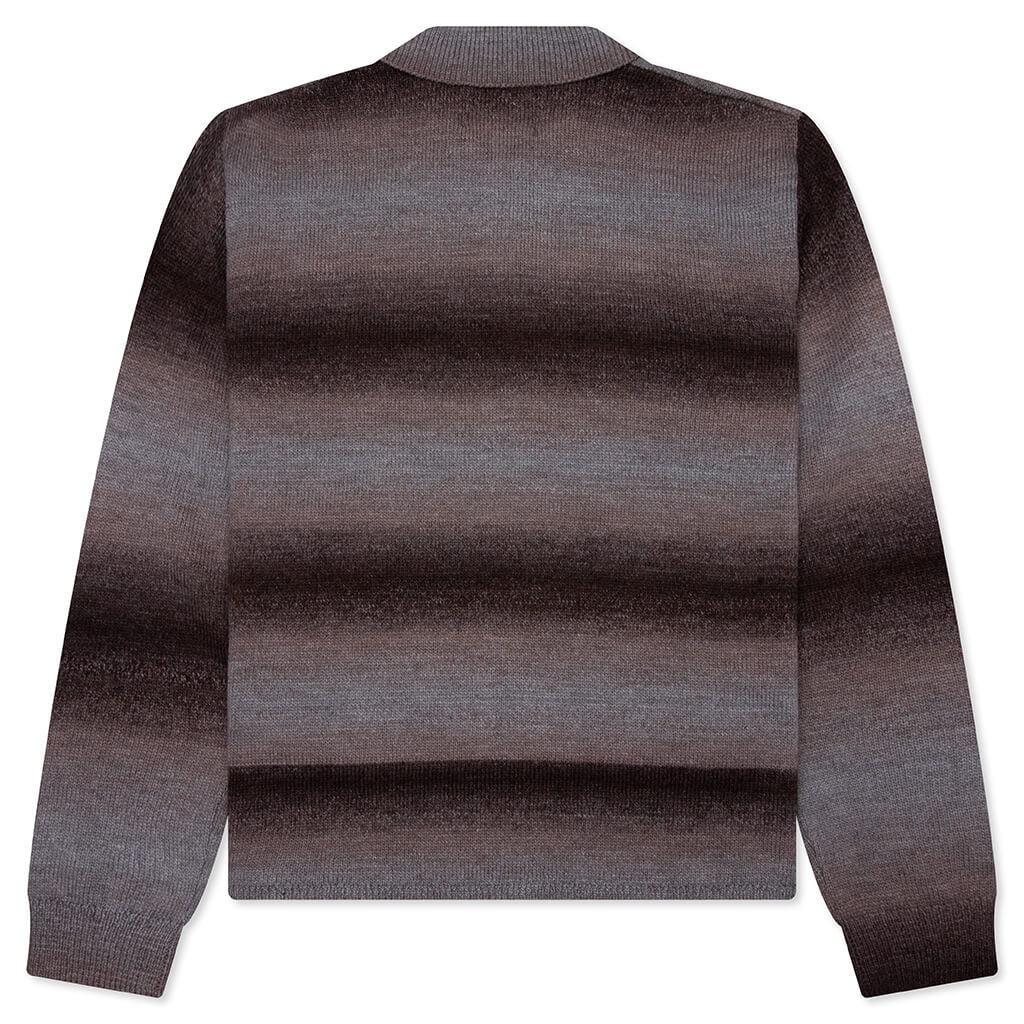 KNIT POLO - BROWN - 2