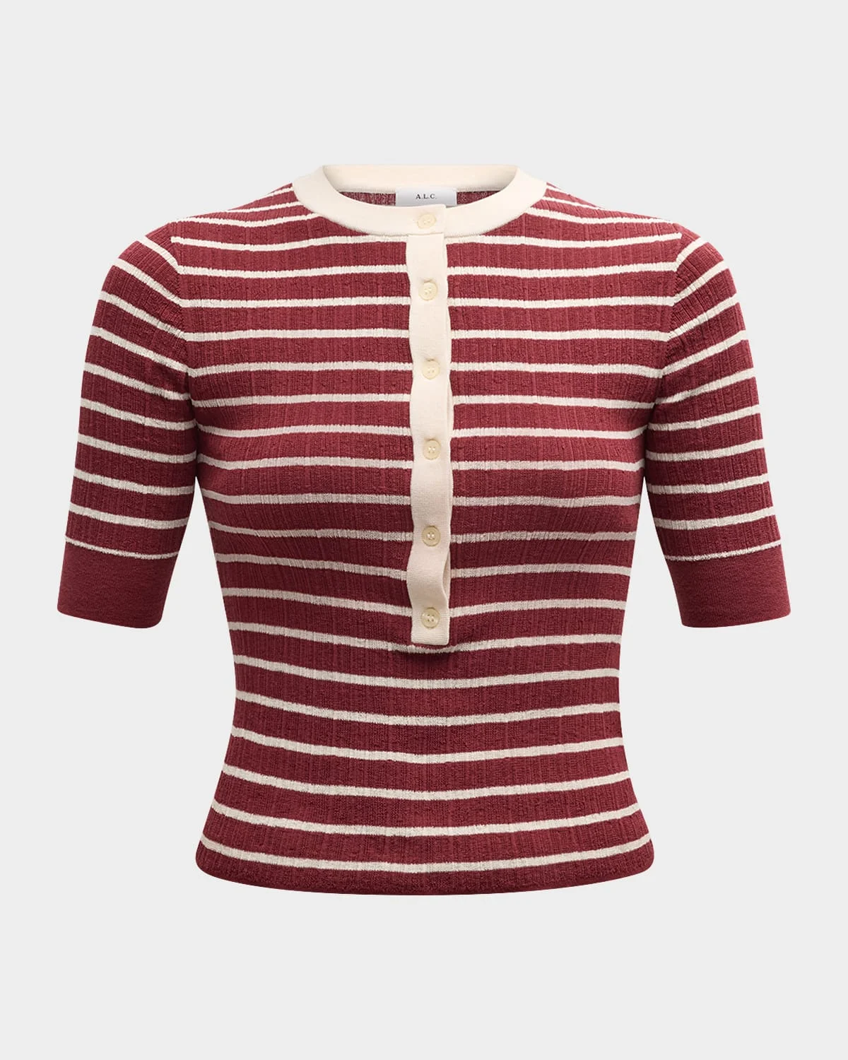 Fisher Pleated Button-Front Top - 1