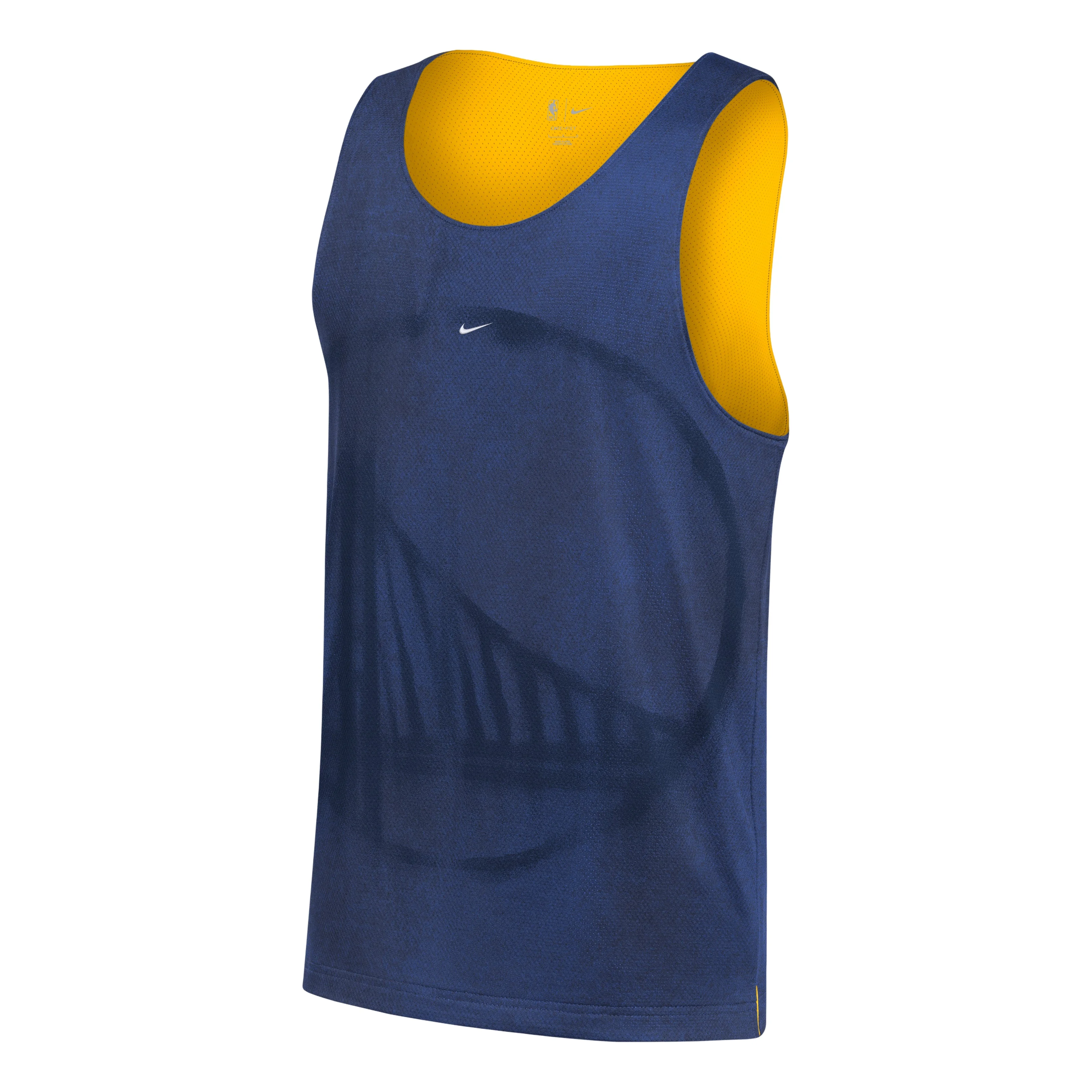 Nike Golden State Warriors Standard Issue Jersey 'Rush Blue Amarillo' II5562-495 - 1