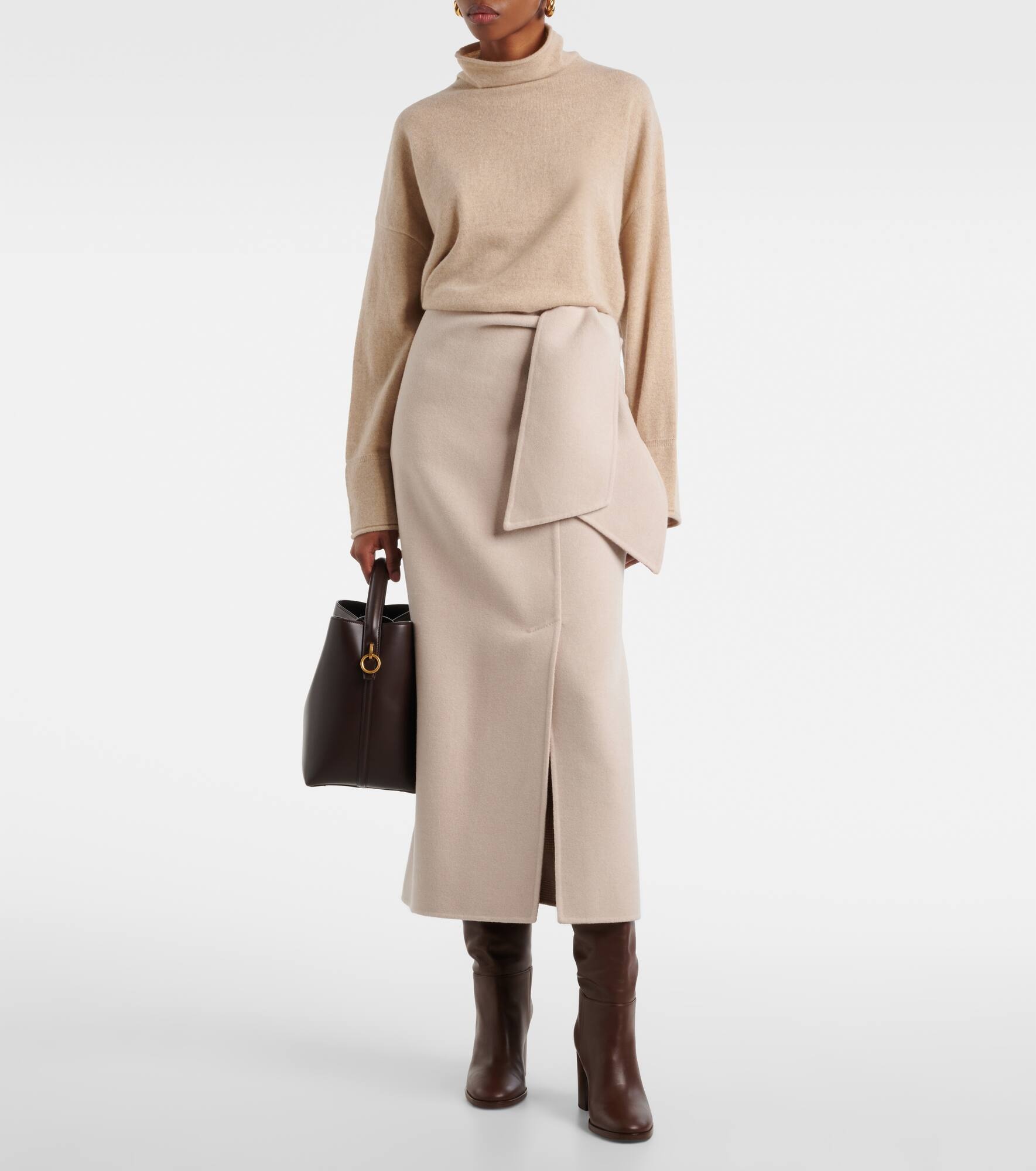 Zuppa wool and cashmere wrap skirt - 2