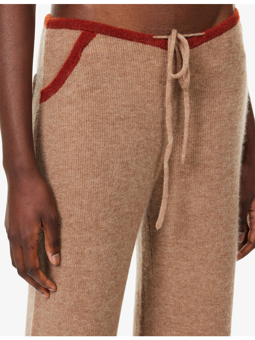 Drawstring Straight-Leg Wool, Cashmere And Silk Trousers - 5