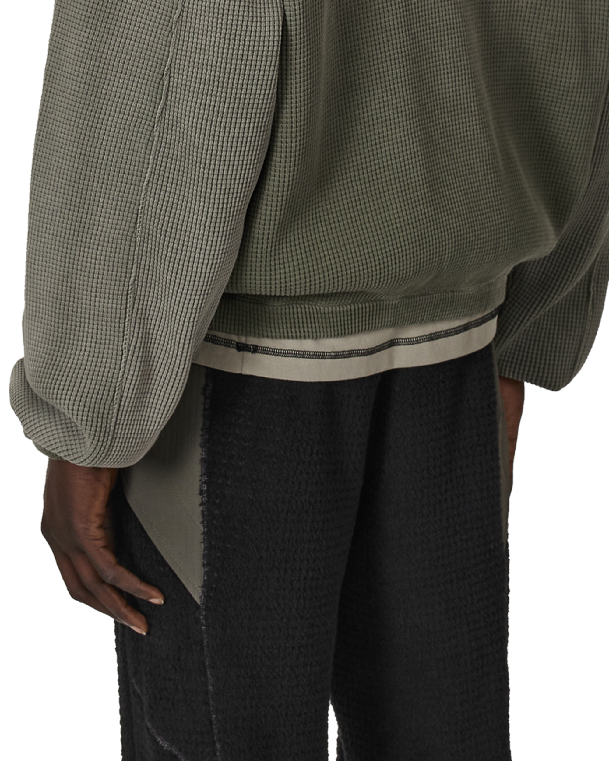 Bee Sun Faded Waffle Zip Up Hoodie - 8