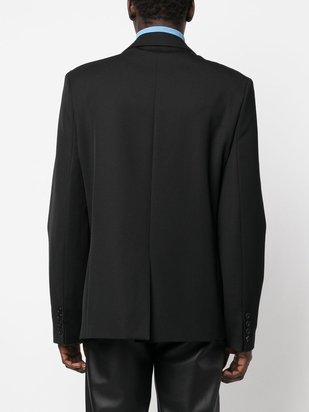 concealed-front fastening blazer - 4