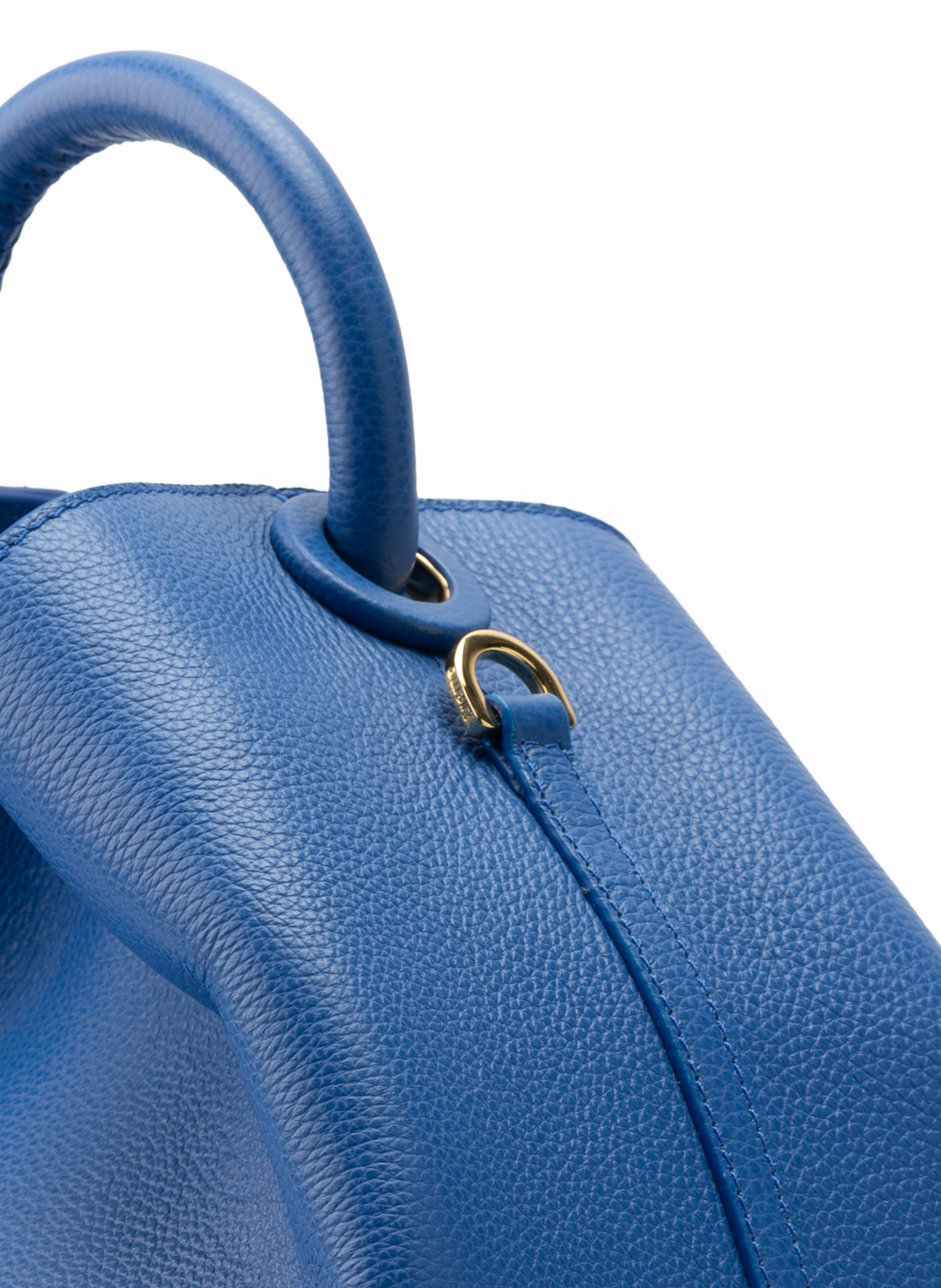 Raisin Pebbled Leather Azure Blue - 4