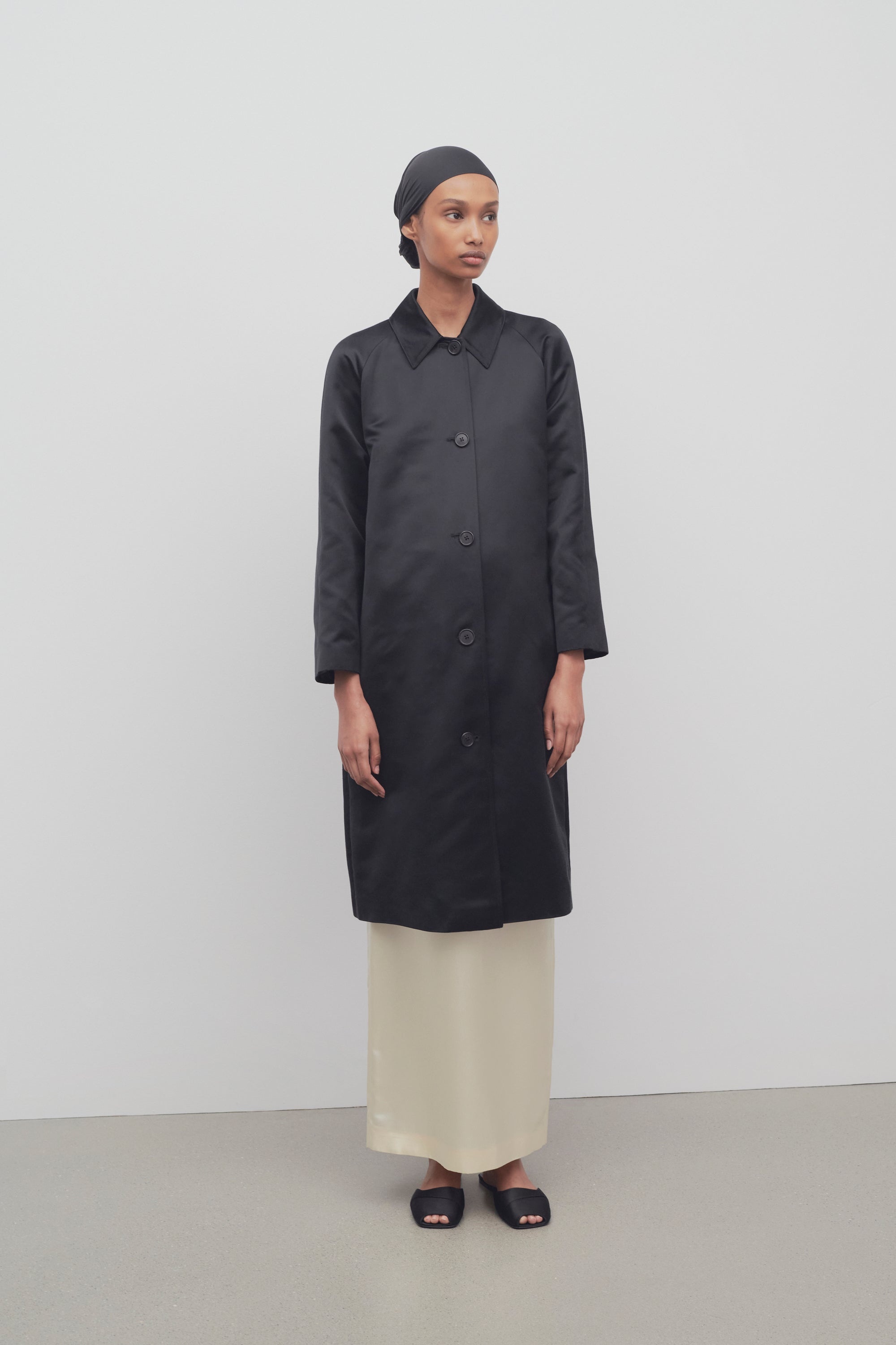 Ema Coat in Viscose and Cotton - 3