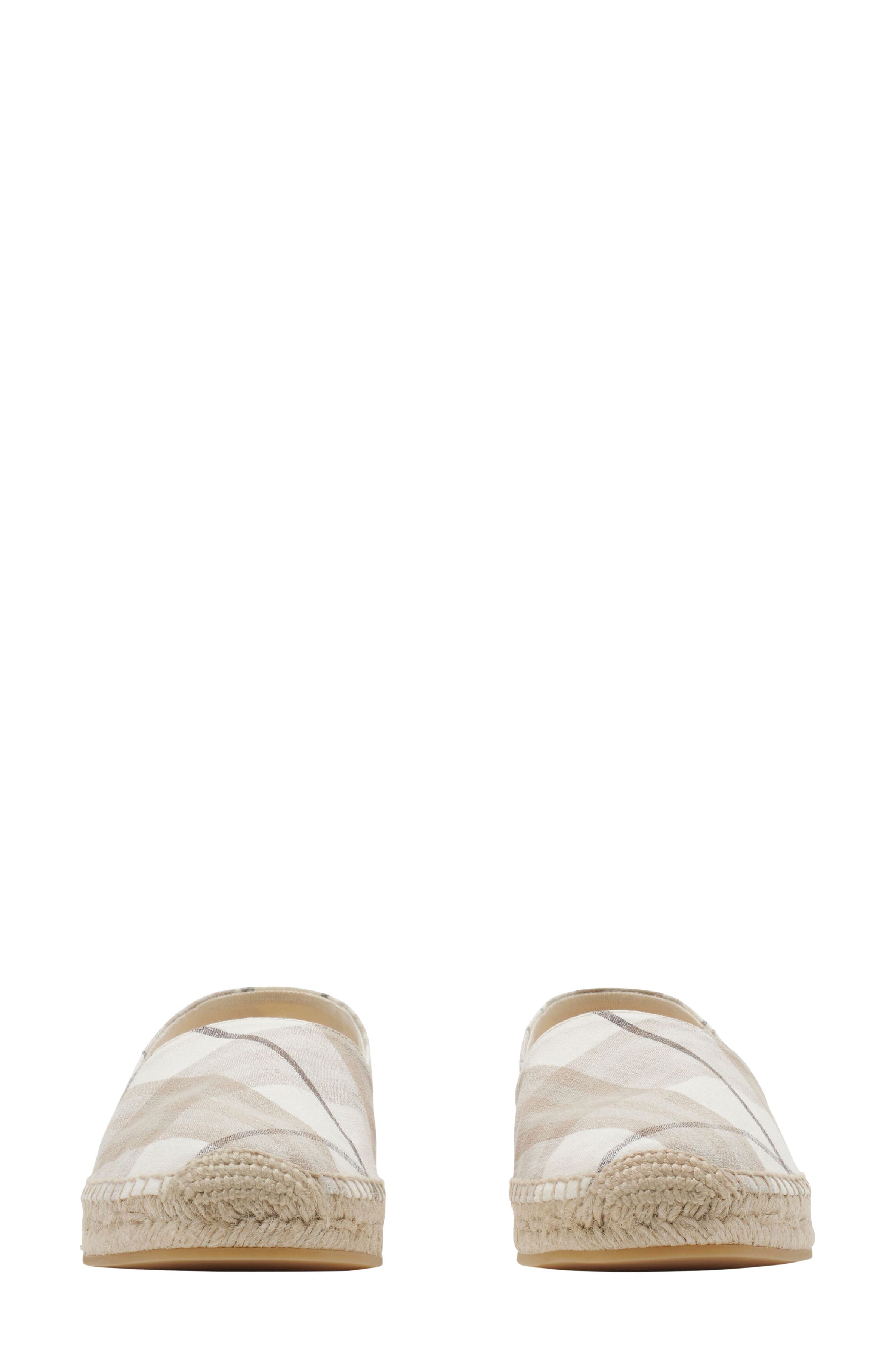 burberry Mews Check Espadrille Flat in Cotton Ip Check at Nordstrom - 2