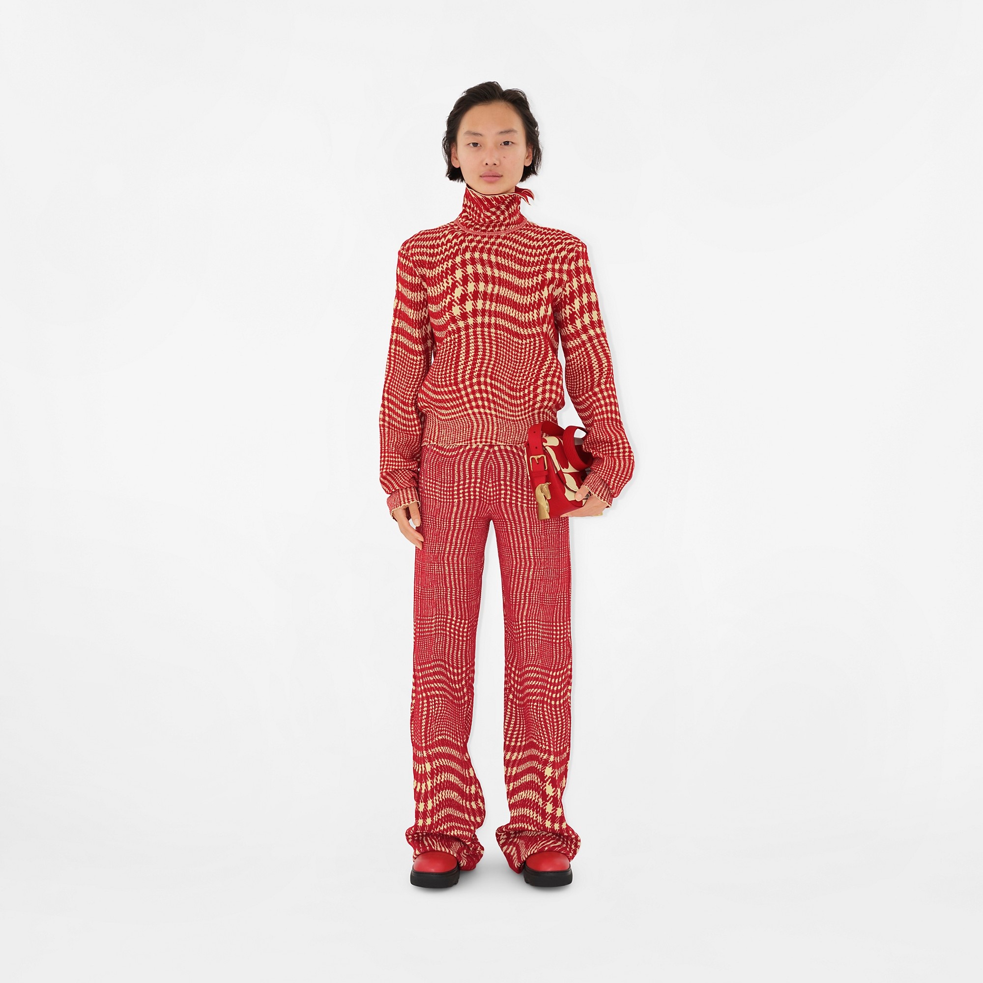 【送料&関税込】Burberry Houndstooth Trousers VIP【送料無料・関税込み】人気 Burberry Houndstooth Trousers