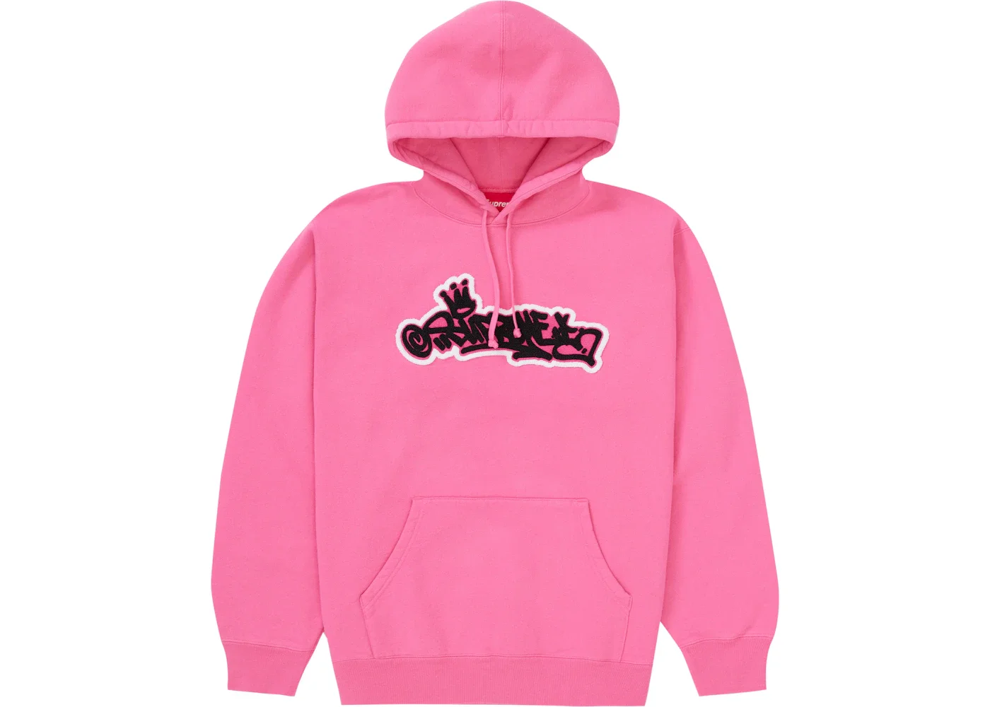 Supreme Handstyle Hooded Sweatshirt Magenta - 1
