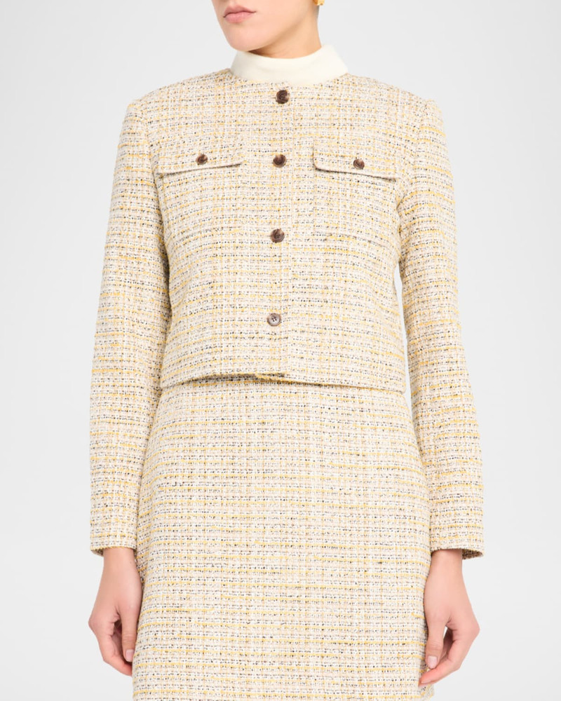 Cropped Tweed Jacket 5