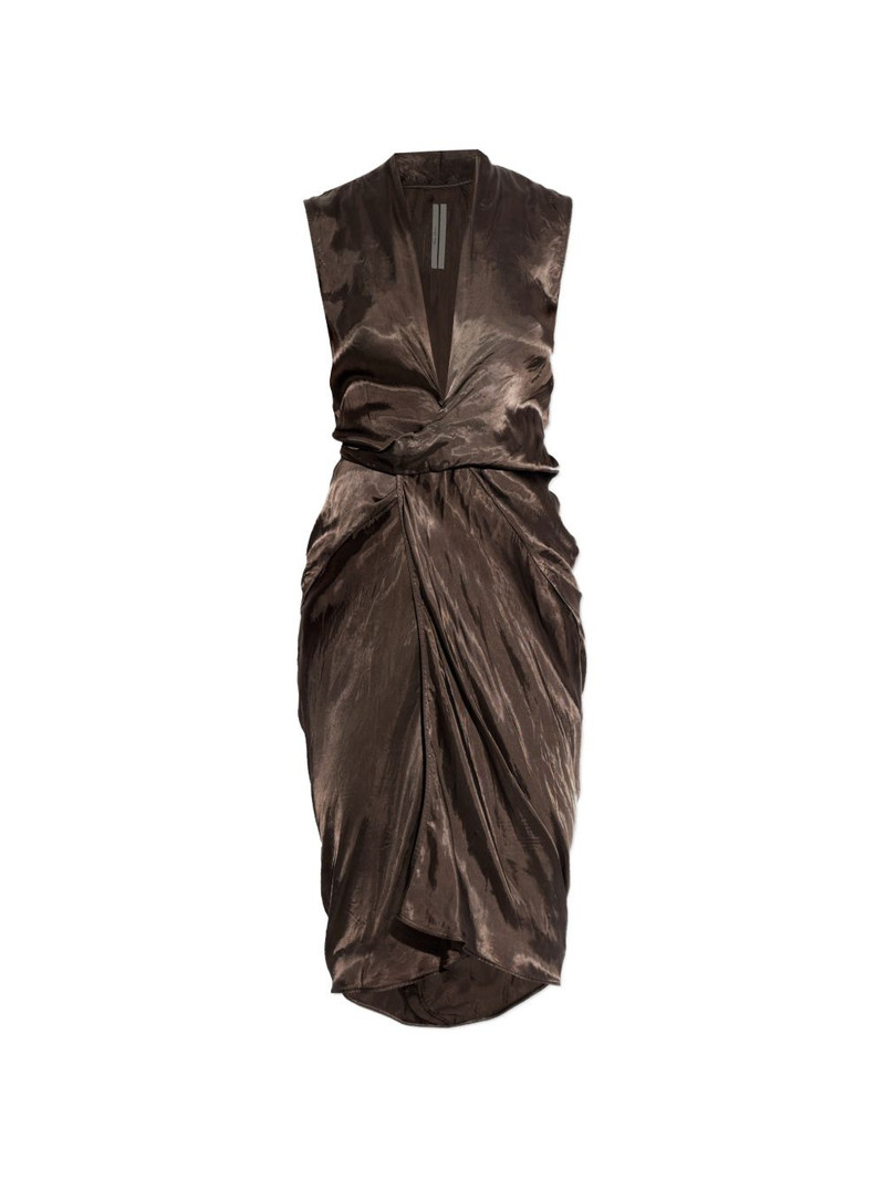V-neck draped dress 1