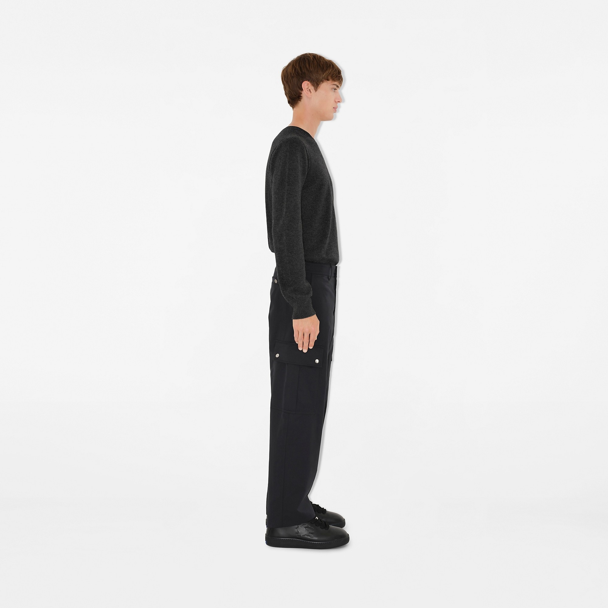 Cotton Blend Cargo Trousers - 3