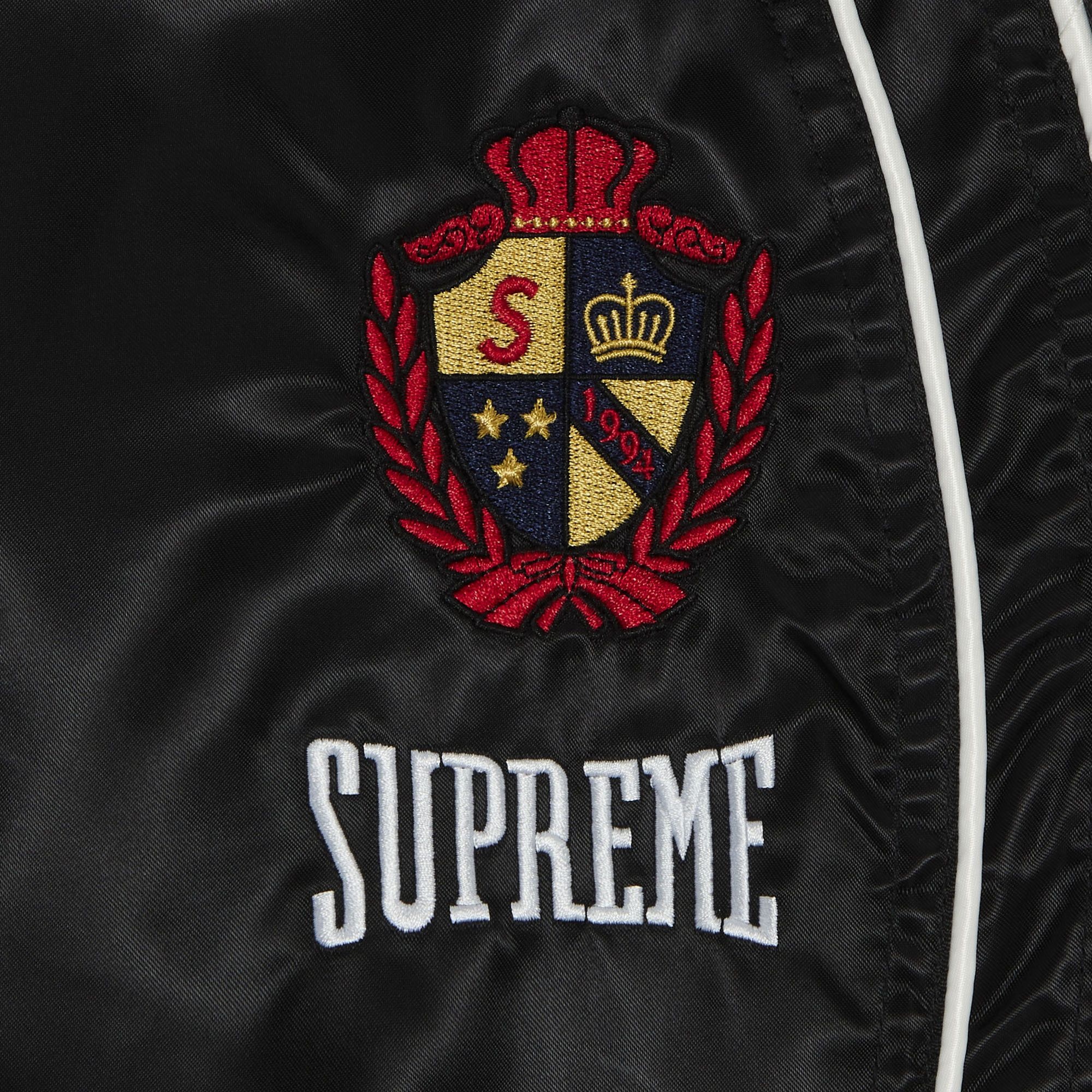 Supreme Satin Track Pant 'Black' - 3