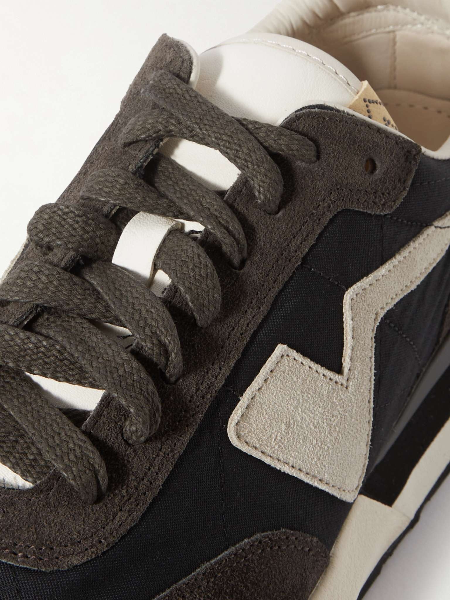 FKT Runner Suede and Leather-Trimmed Nylon-Blend Sneakers - 6