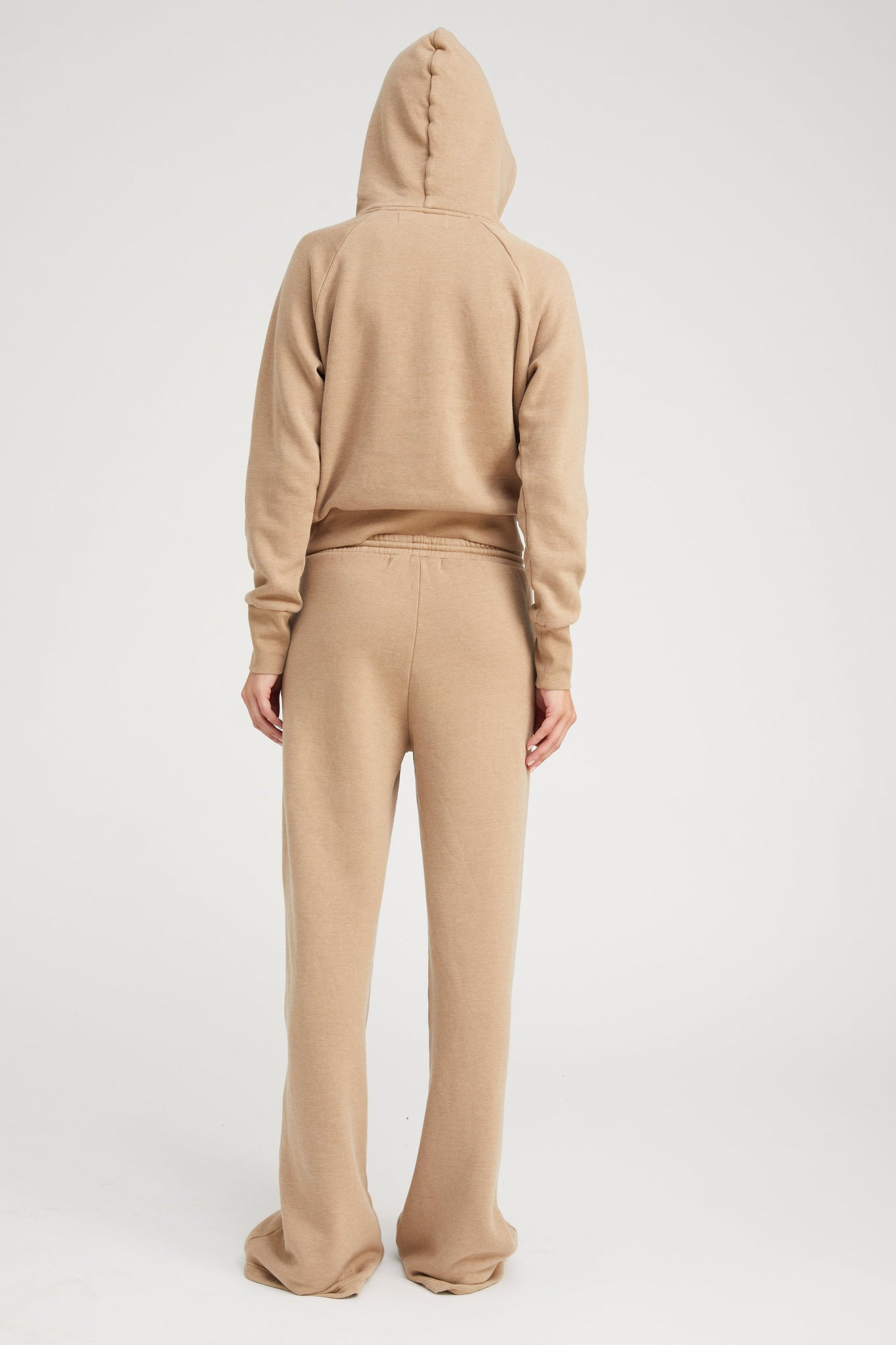LATTE SHRUNKEN HOODIE - 4