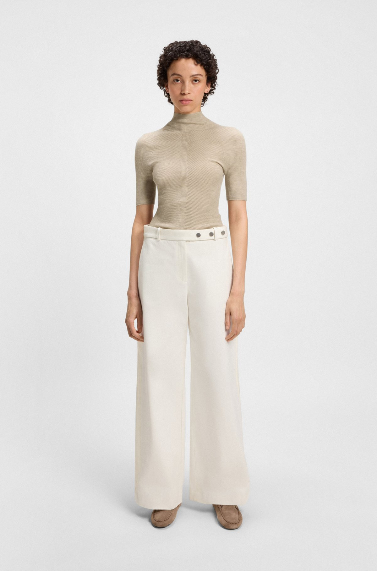 CREW-NECK SWEATER IN MERINO WOOL - 3