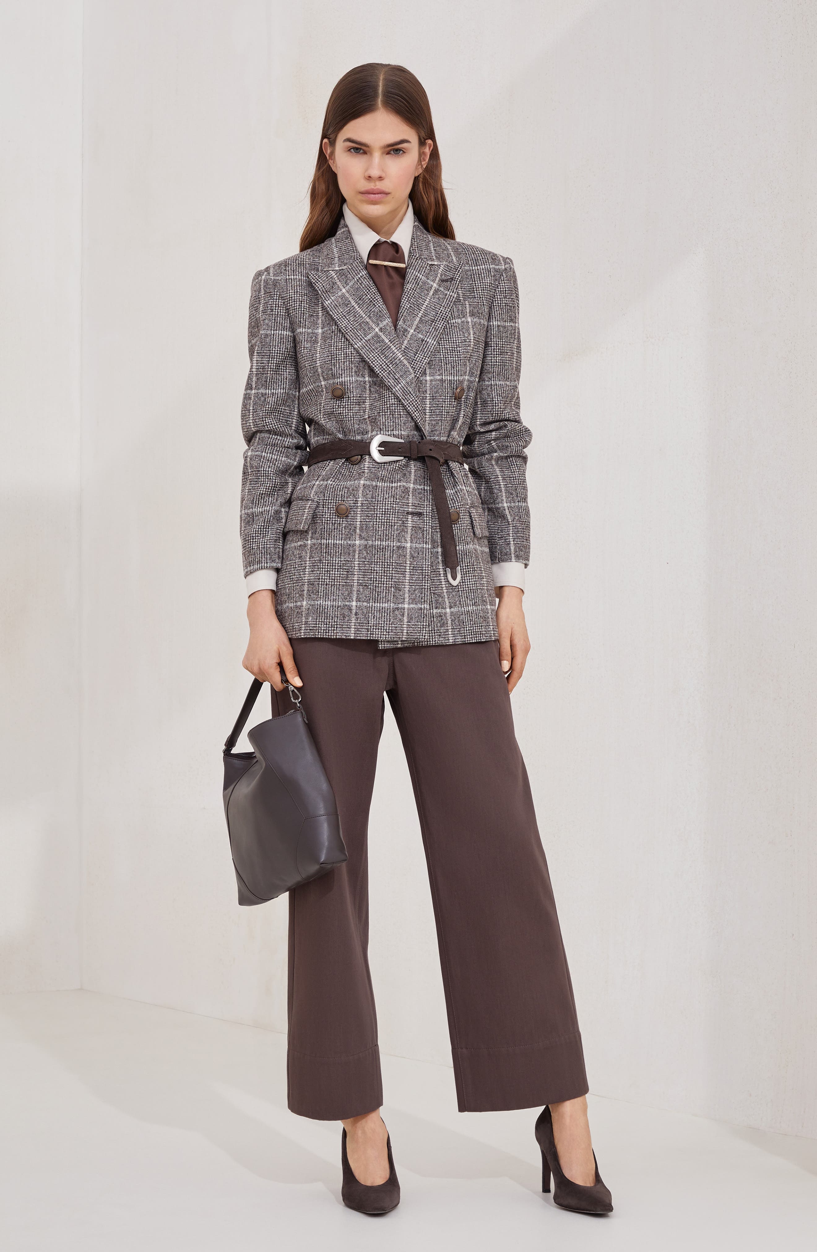 Brunello Cucinelli Prince of Wales blazer in Brown at Nordstrom - 6