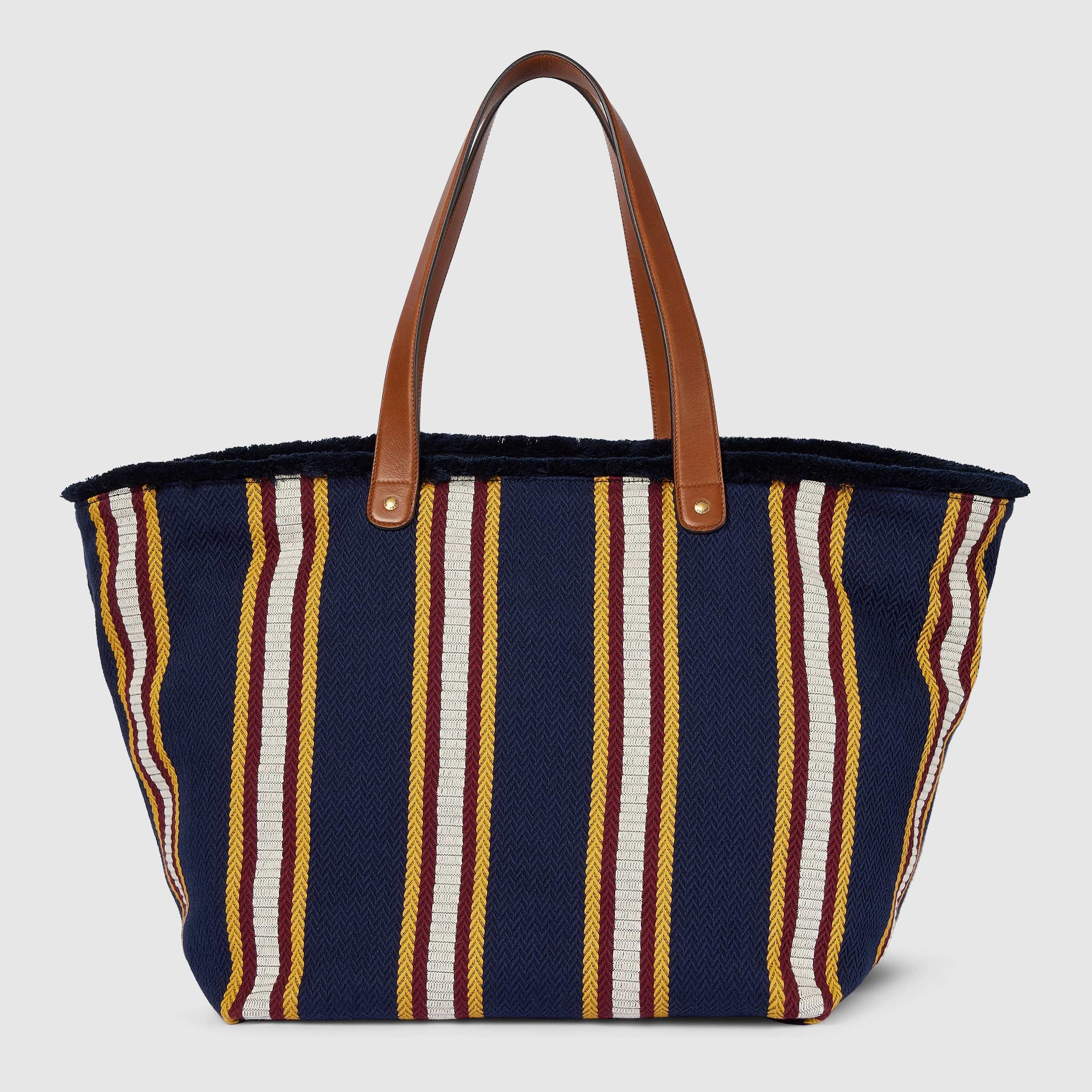Large embroidered canvas tote bag - 8