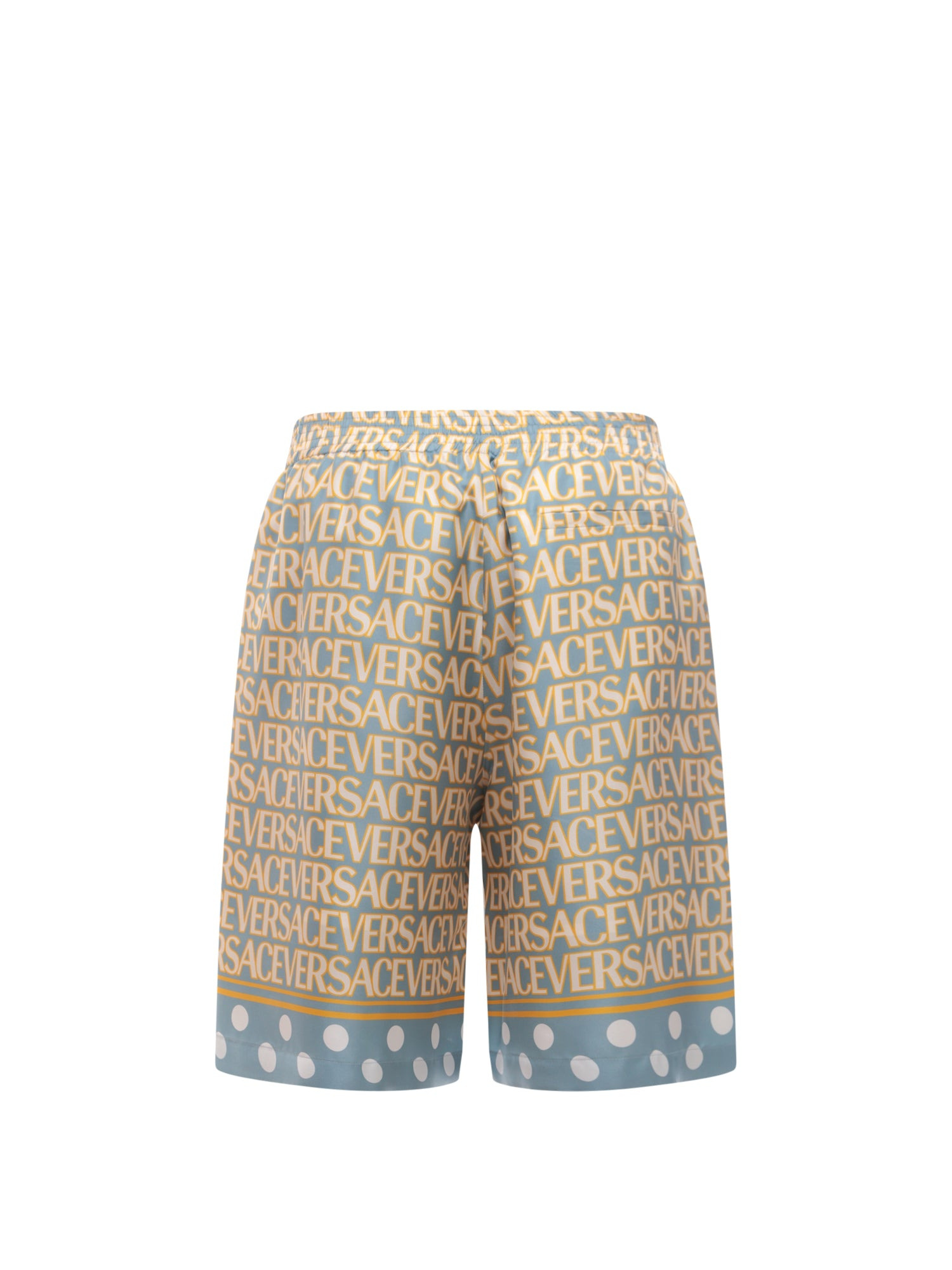 Silk Bermuda Shorts With All-Over Logo - 2