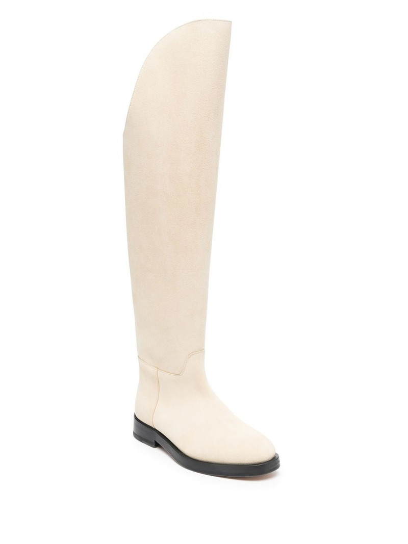 DURAZZI MILANO suede riding boots outlook