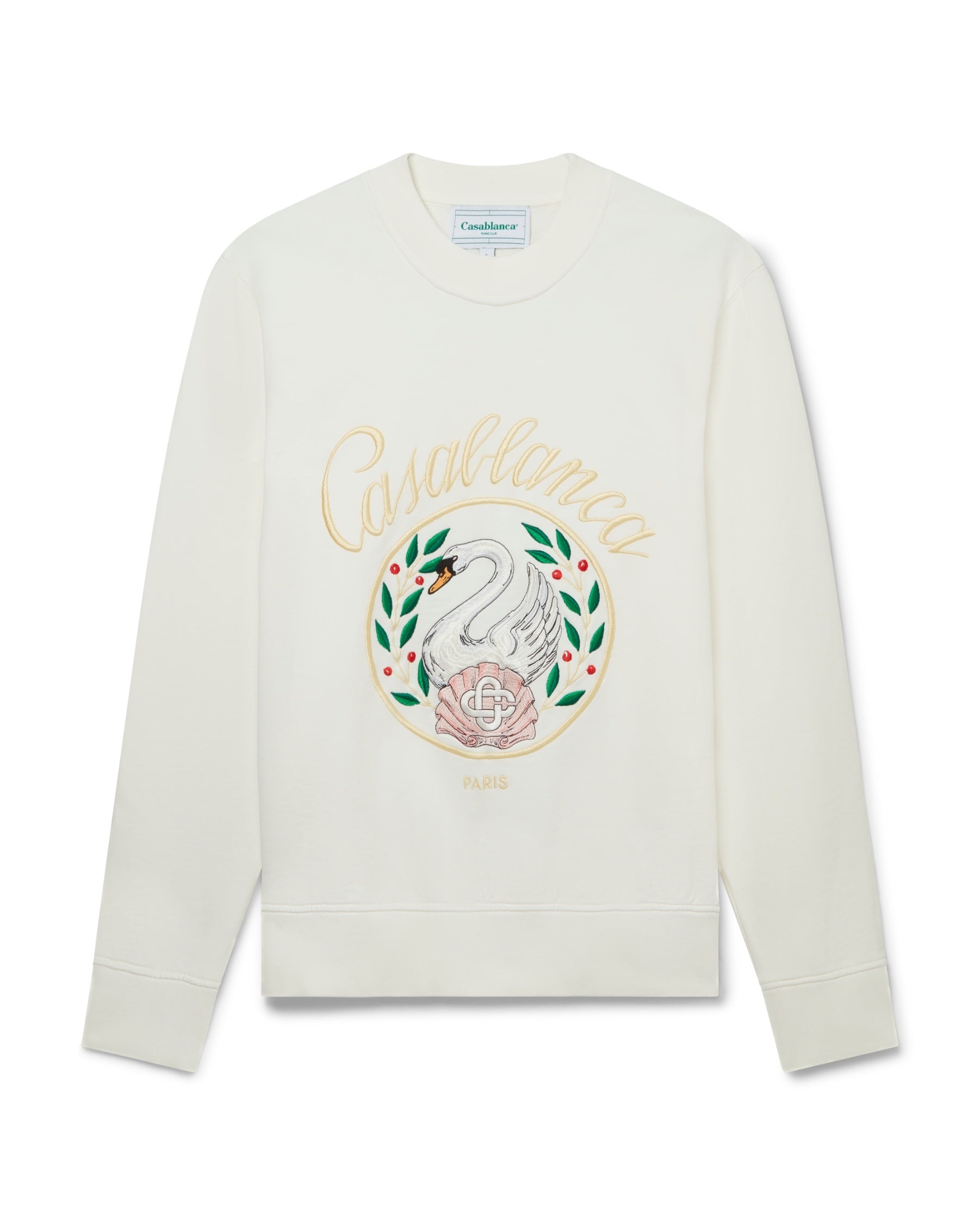 Emblem De Cygne Embroidered Sweatshirt - 1