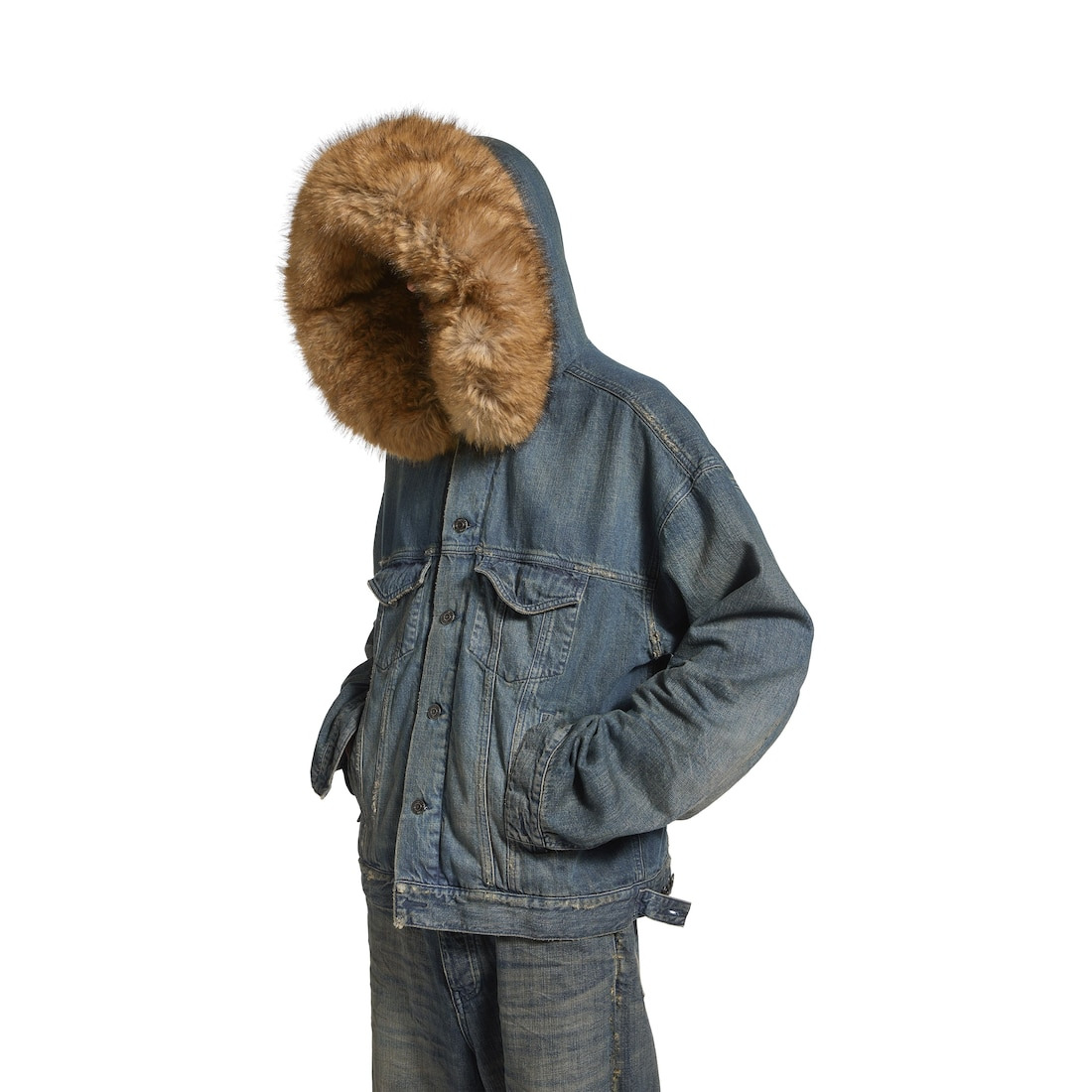 Men's Boxy Jacket in Blue - 5