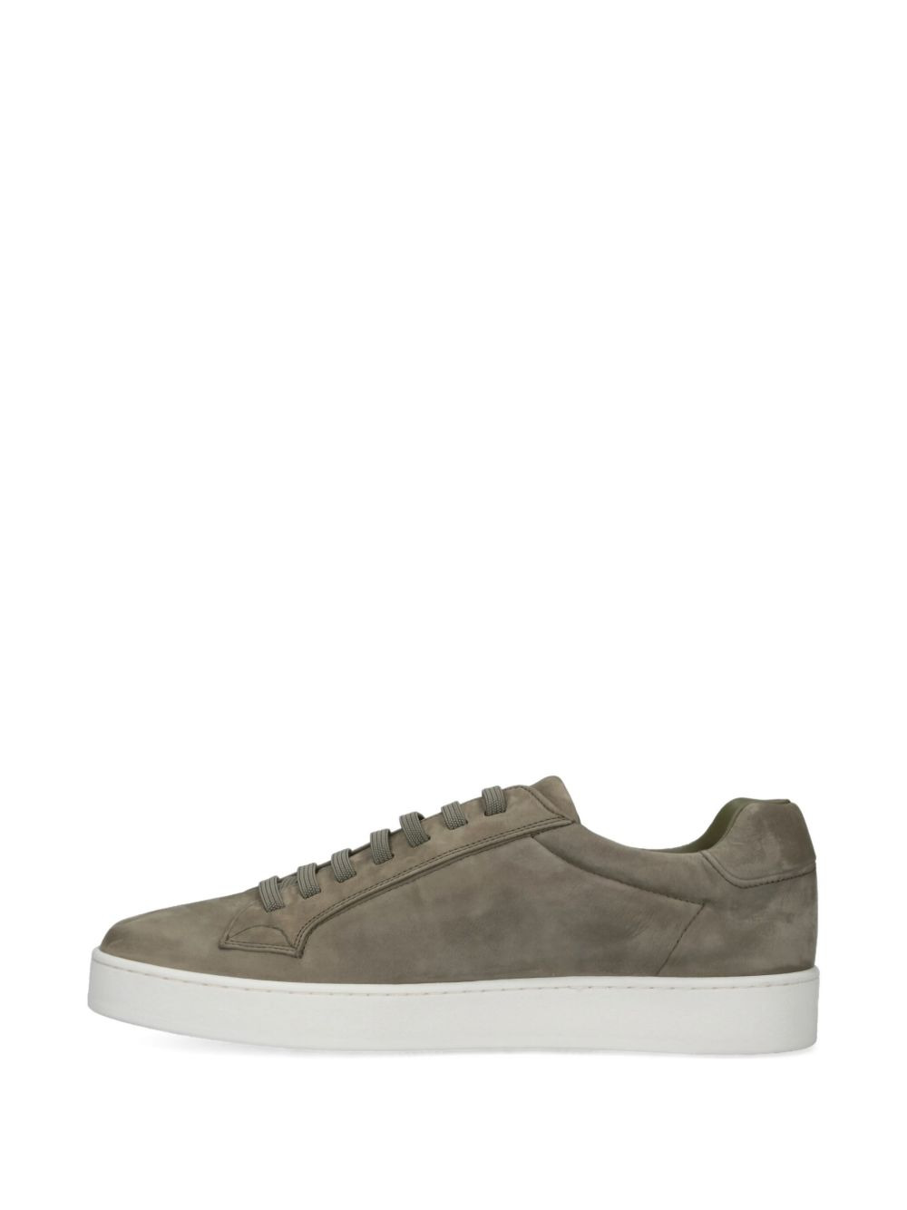 low-top suede sneakers - 5