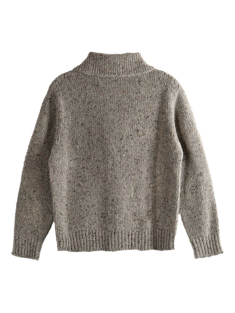 The Row collared buttoned cardigan outlook