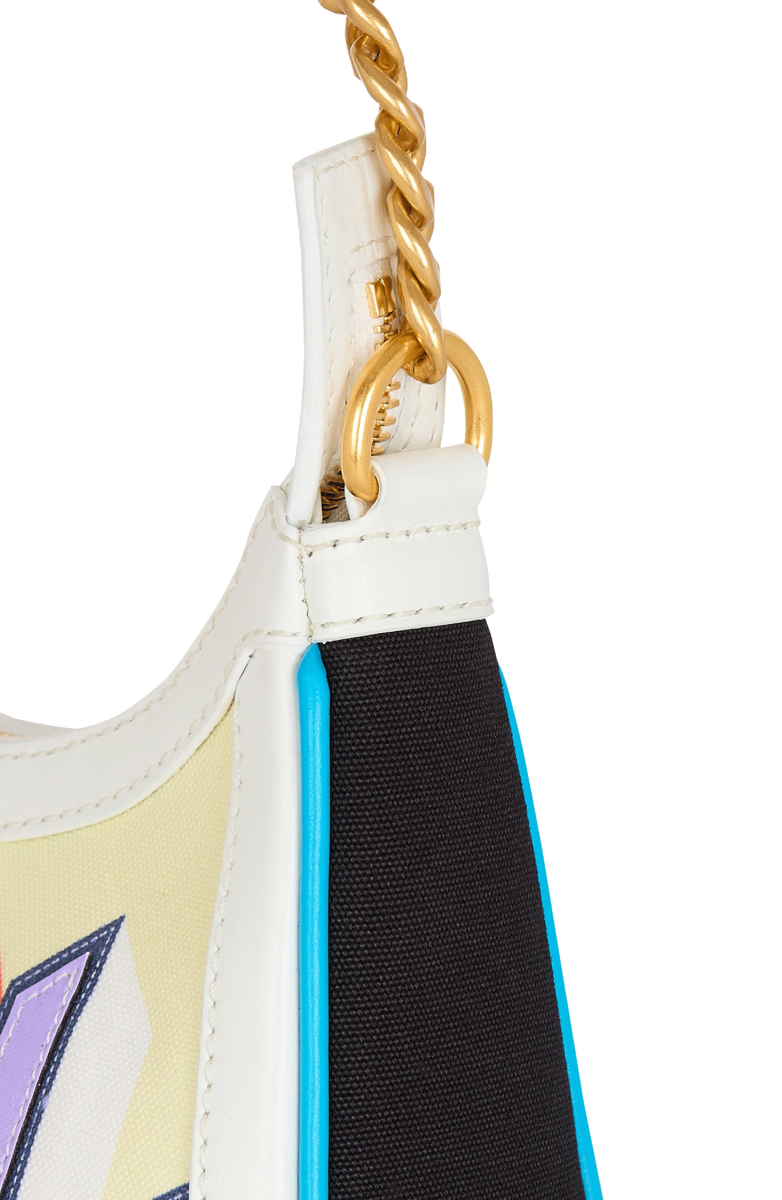 Balmain B-Army Postcard Canvas & Leather Shoulder Bag in Aaa Multi at Nordstrom - 5