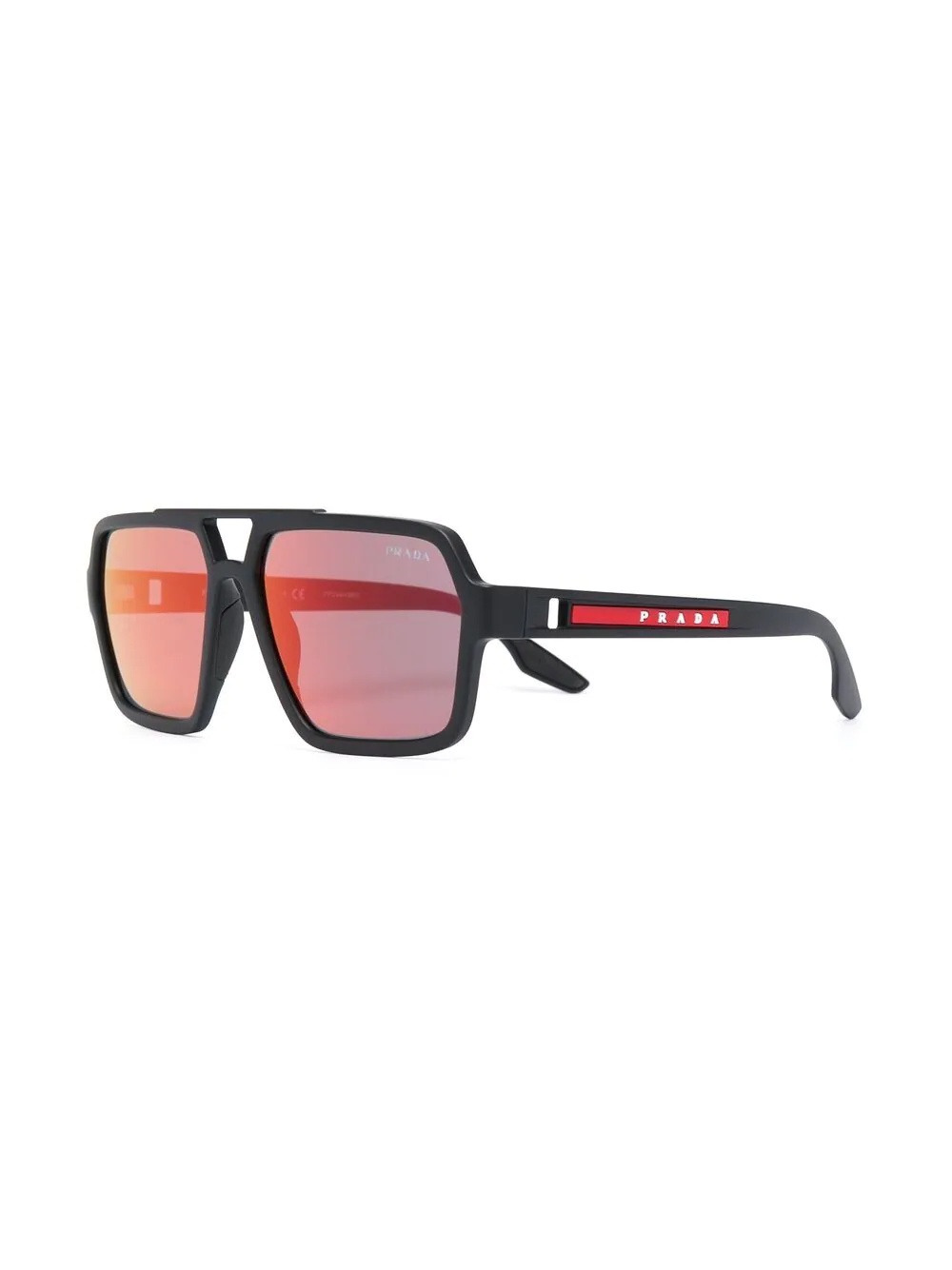 square-frame gradient lens sunglasses - 2