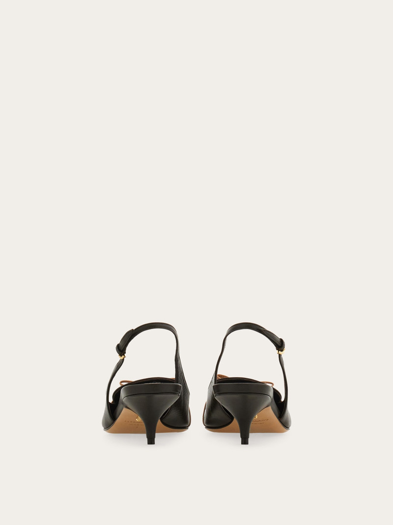 Slingback with bow mini bow detail 5