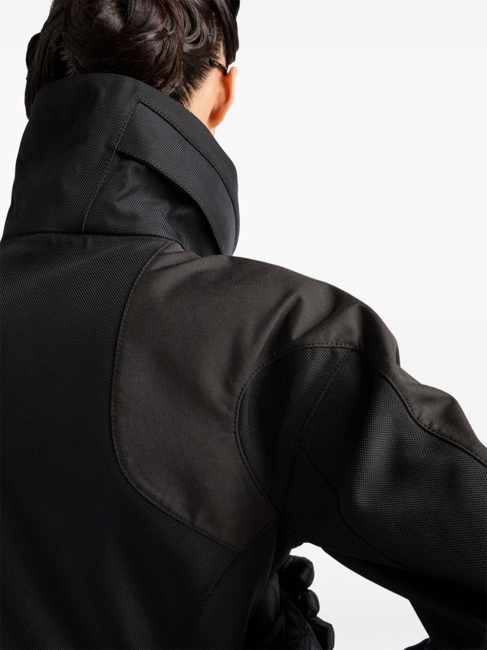 single-breasted panelled coat - 6
