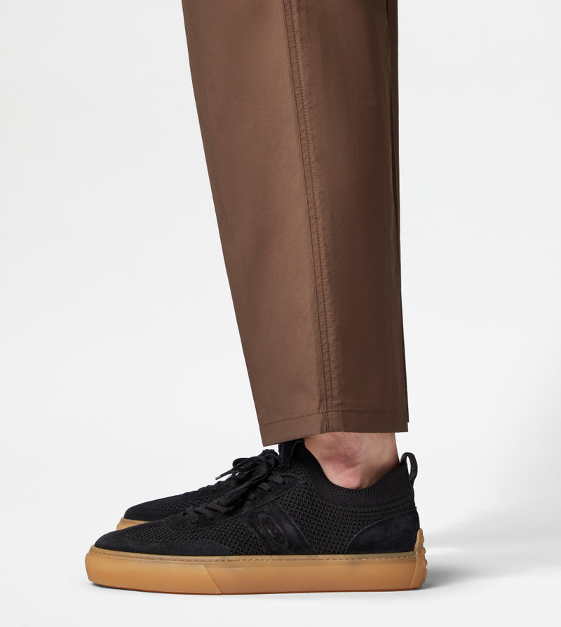 TOD'S SNEAKERS IN FABRIC AND SUEDE - BLACK 6