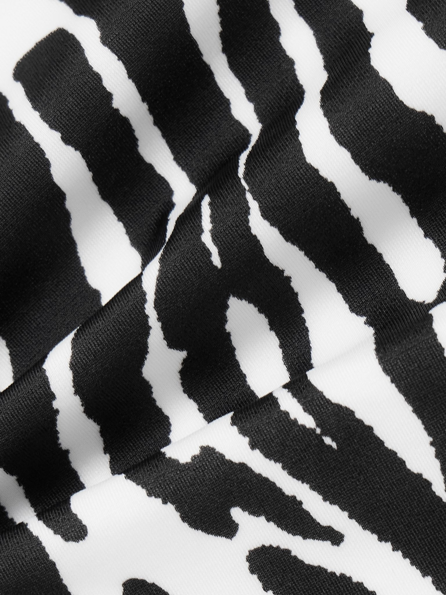 Embellished zebra-print swimsuit Zebra print - 4