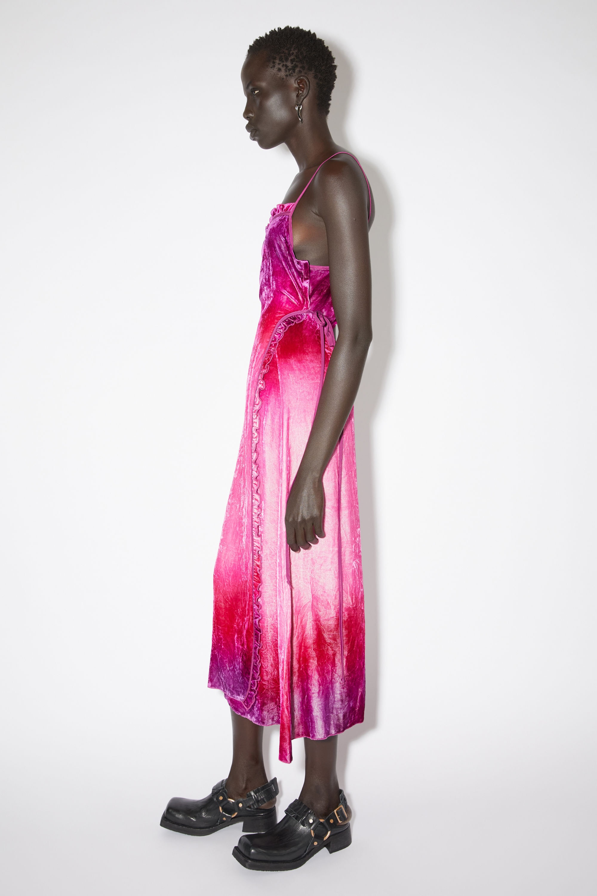 Strap dress - Fuchsia pink - 5