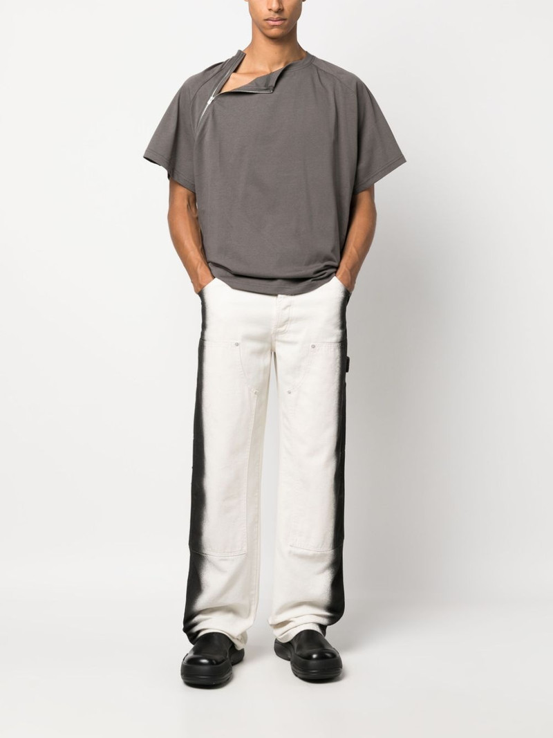 HELIOT EMIL™ Sequence zip-detail cotton T-shirt outlook