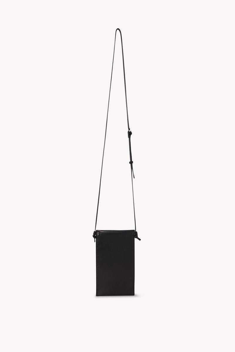 The Row Camie Crossbody Case in Leather outlook