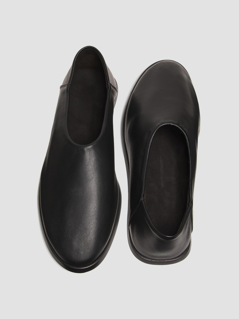 Men's Leather Mule Loafers - Black 4