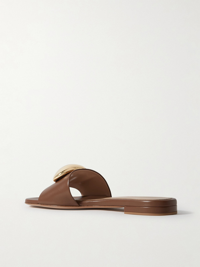 Embellished Leather Slides 3