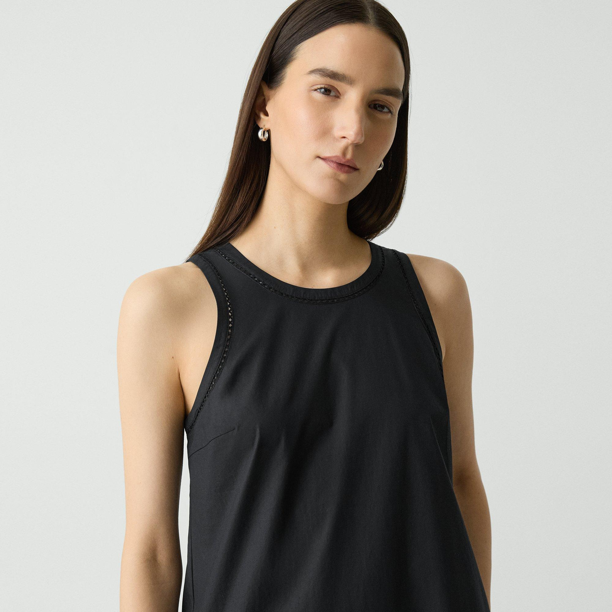 Maxi Tank Dress in City Poplin - 5