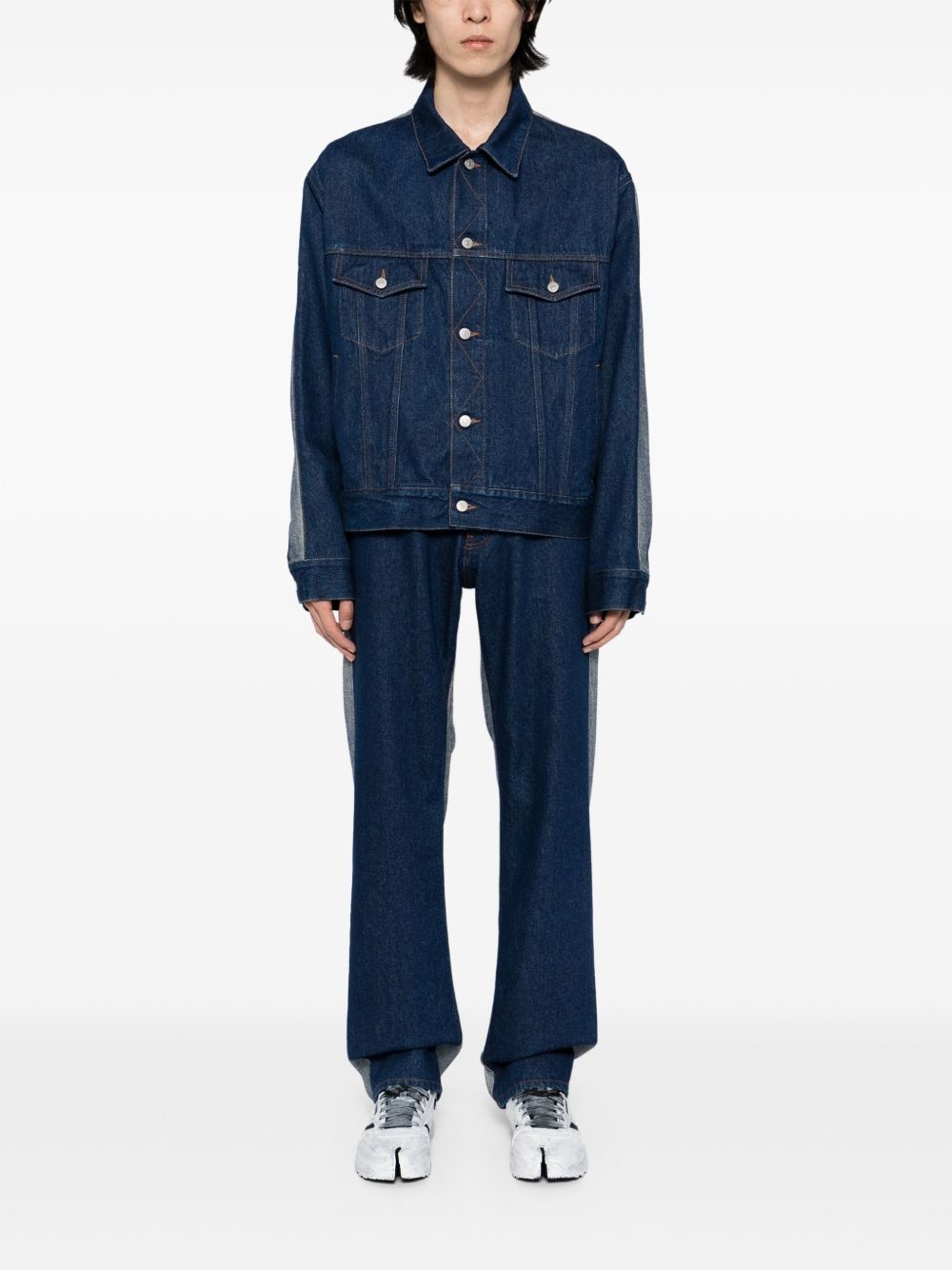 patched denim jacket - 2