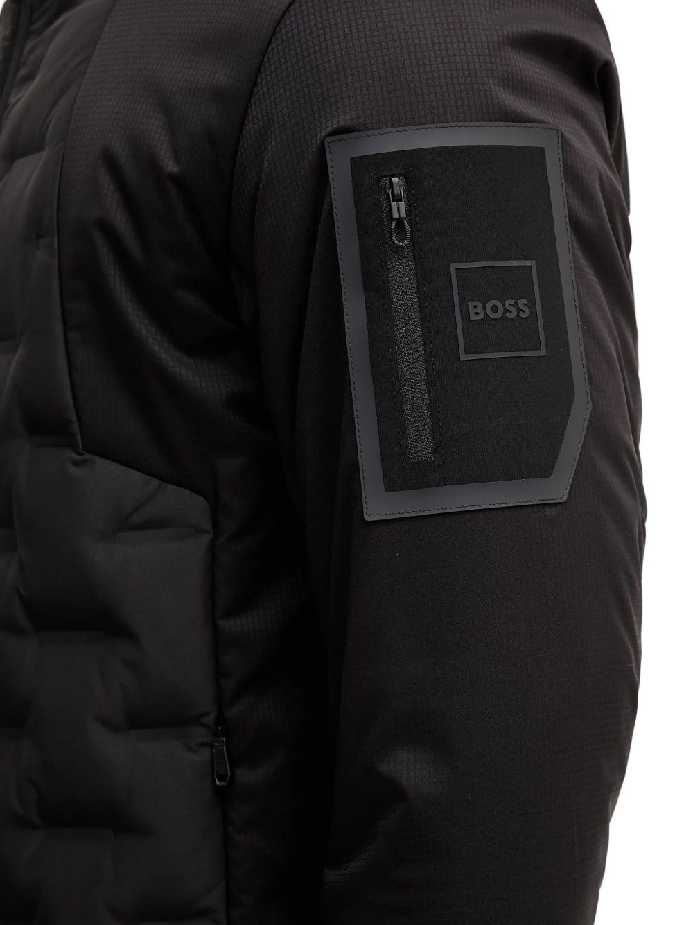 quilted panelled jacket - 5