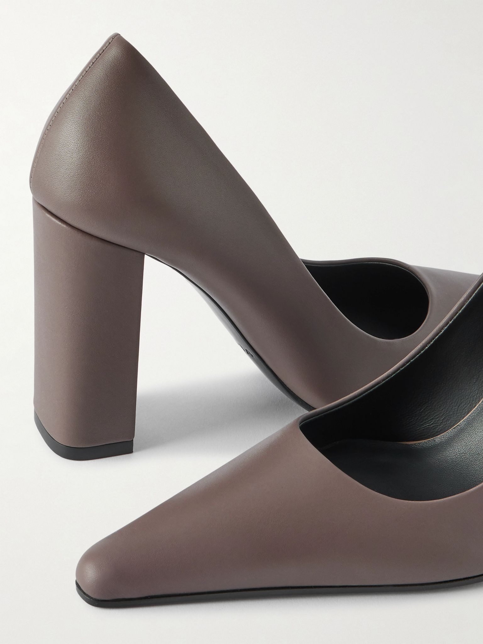110 leather pumps Gray - 4