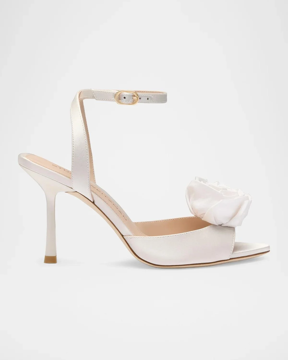 85mm Paloma Floral Satin Ankle-Strap Sandals - 1