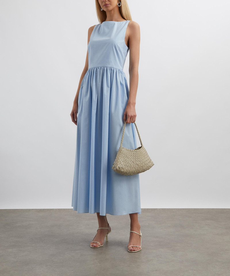 MATTEAU Sky Tie Back Midi Dress outlook