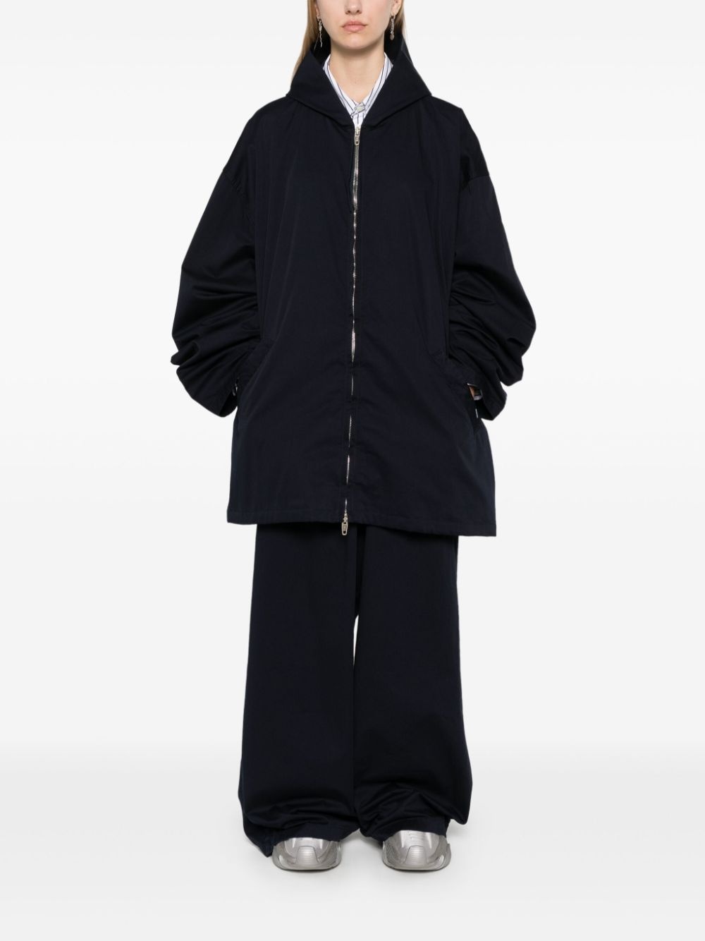 zip-up hooded jacket - 3